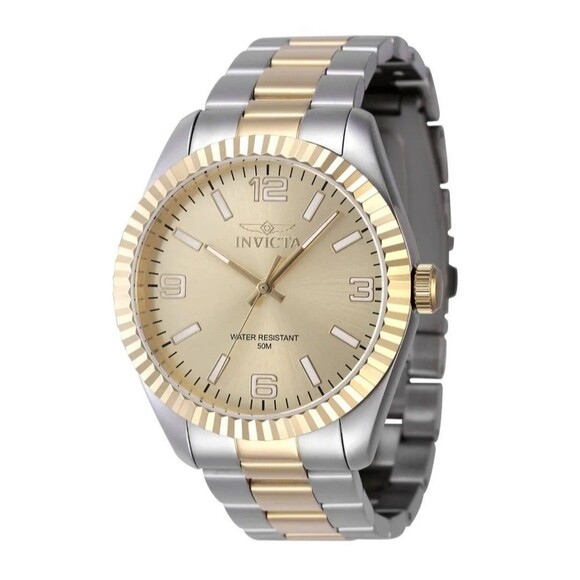 Invicta Accessories - Invicta Men's Watch Specialty Quartz Gold Tone Dial Two Tone Bracelet 47457